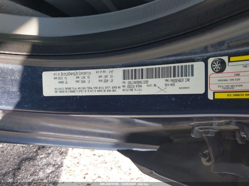 2008 Dodge Avenger Se VIN: 1B3LC46K98N613299 Lot: 43878198