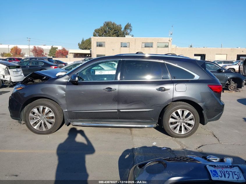 2015 Acura Mdx Technology Package VIN: 5FRYD4H42FB019034 Lot: 43878327