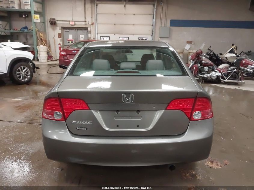 2008 Honda Civic Lx VIN: 2HGFA16538H317845 Lot: 43878353