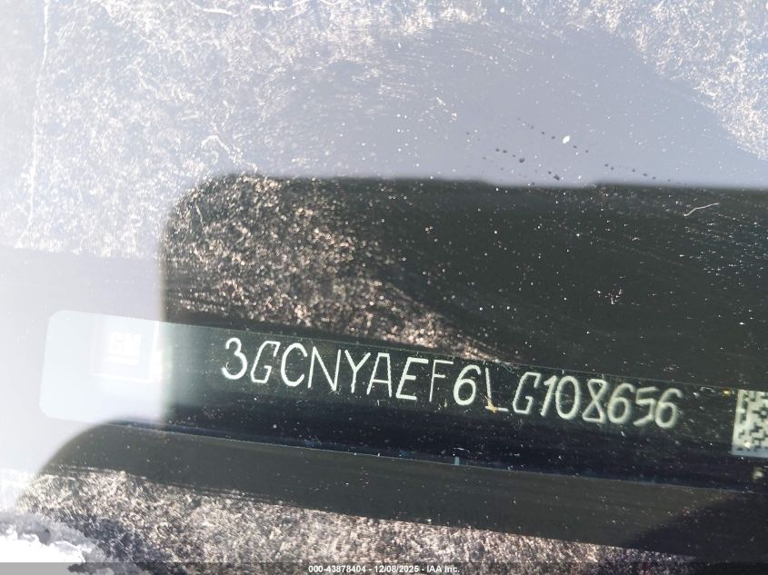 2020 Chevrolet Silverado 1500 4Wd Long Bed Wt VIN: 3GCNYAEF6LG108656 Lot: 43878404