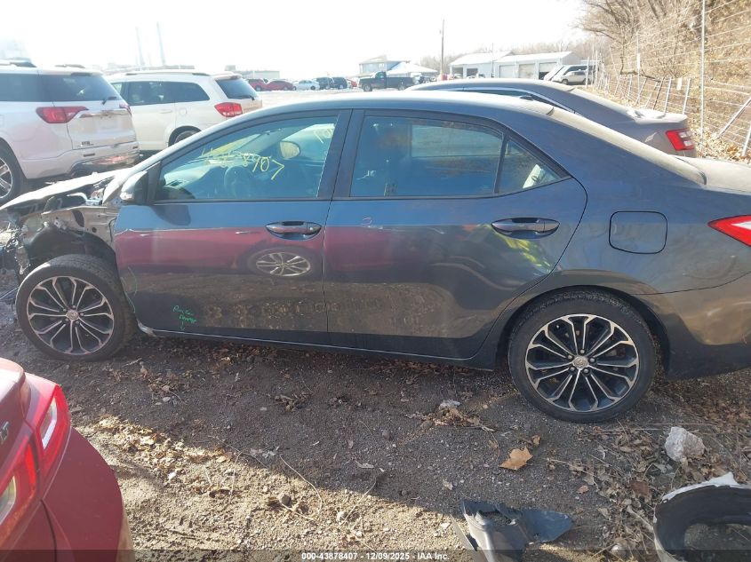 2015 Toyota Corolla S Premium VIN: 2T1BURHE4FC446362 Lot: 43878407