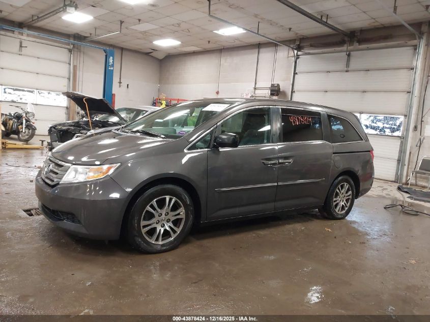 2011 Honda Odyssey Ex-L VIN: 5FNRL5H6XBB091836 Lot: 43878424