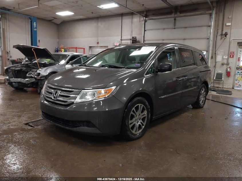2011 Honda Odyssey Ex-L VIN: 5FNRL5H6XBB091836 Lot: 43878424