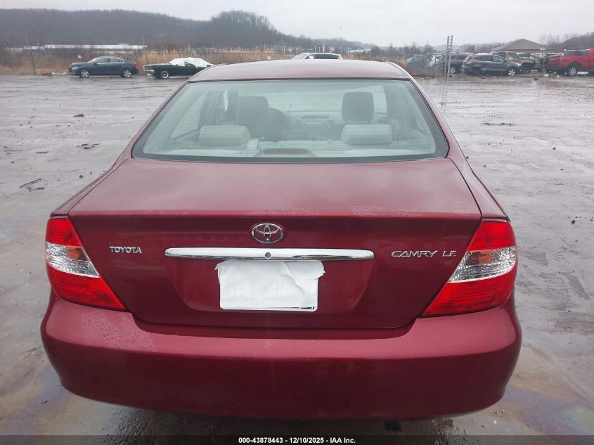 2002 Toyota Camry Le VIN: 4T1BE32K22U016069 Lot: 43878443