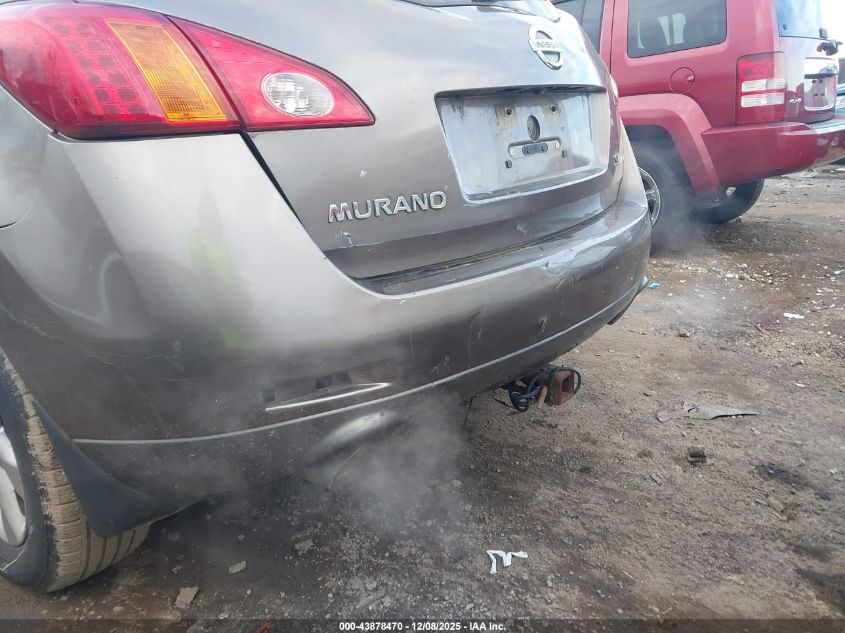 2009 Nissan Murano Sl VIN: JN8AZ18W69W211839 Lot: 43878470