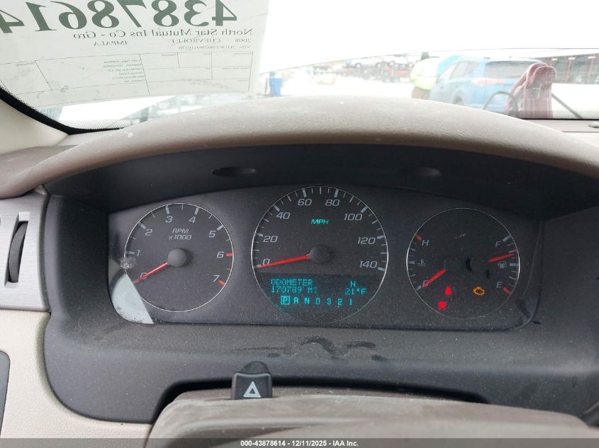 2008 Chevrolet Impala Lt VIN: 2G1WT58K989110270 Lot: 43878614