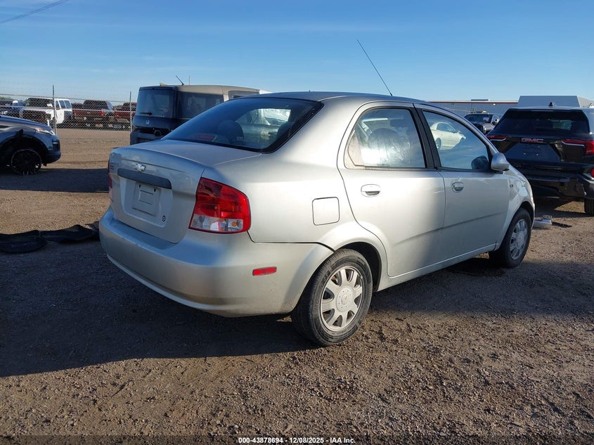 KL1TD52635B296537 2005 CHEVROLET AVEO photo no. 4