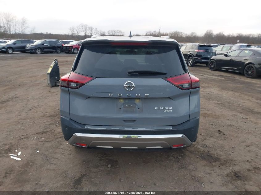 2021 Nissan Rogue Platinum Intelligent Awd VIN: JN8AT3DD7MW308302 Lot: 43878705