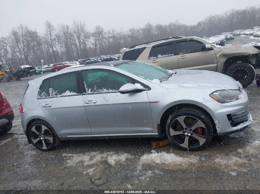 2016 Volkswagen Golf Gti Autobahn W/Performance Package 4-Door VIN: 3VW547AU9GM055121 Lot: 43878753