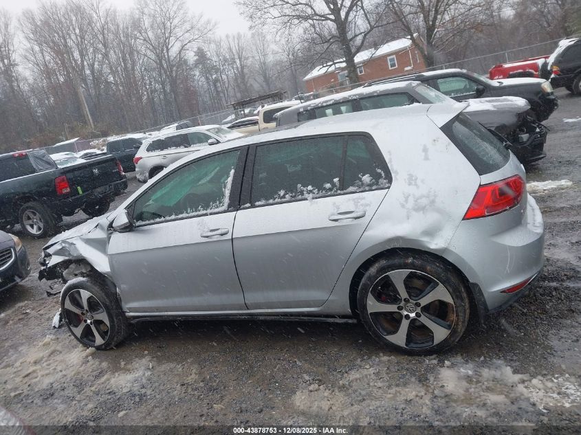 2016 Volkswagen Golf Gti Autobahn W/Performance Package 4-Door VIN: 3VW547AU9GM055121 Lot: 43878753