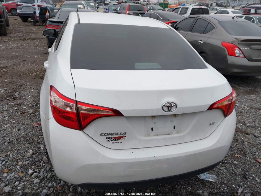 2018 Toyota Corolla Le VIN: 5YFBURHE5JP755752 Lot: 43878756