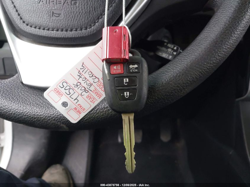 2018 Toyota Corolla Le VIN: 5YFBURHE5JP755752 Lot: 43878756