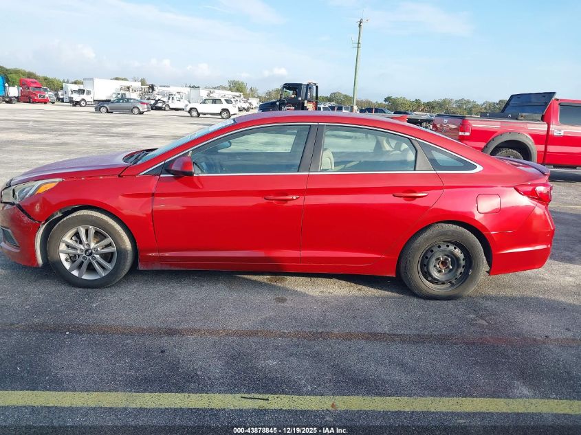 2017 Hyundai Sonata Se VIN: 5NPE24AF0HH536956 Lot: 43878845