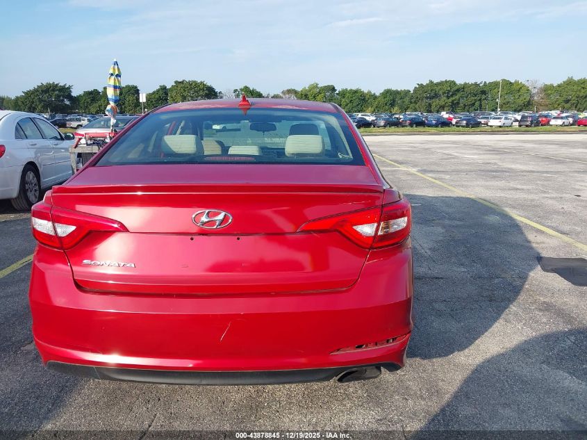 2017 Hyundai Sonata Se VIN: 5NPE24AF0HH536956 Lot: 43878845