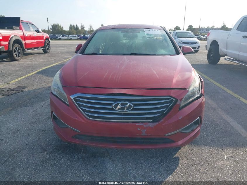2017 Hyundai Sonata Se VIN: 5NPE24AF0HH536956 Lot: 43878845