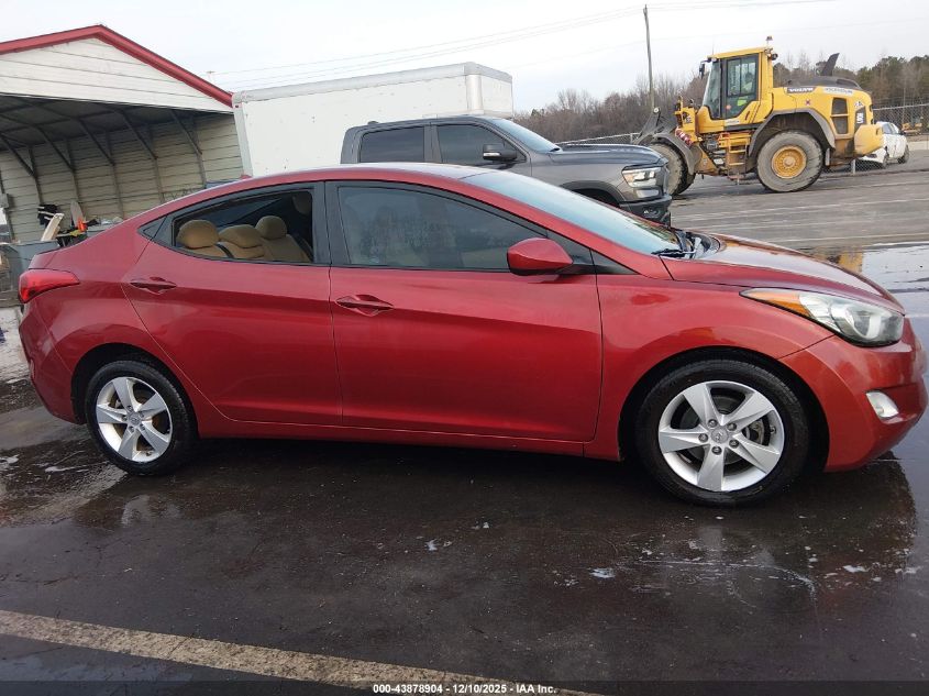 2013 Hyundai Elantra Gls VIN: 5NPDH4AE3DH233908 Lot: 43878904