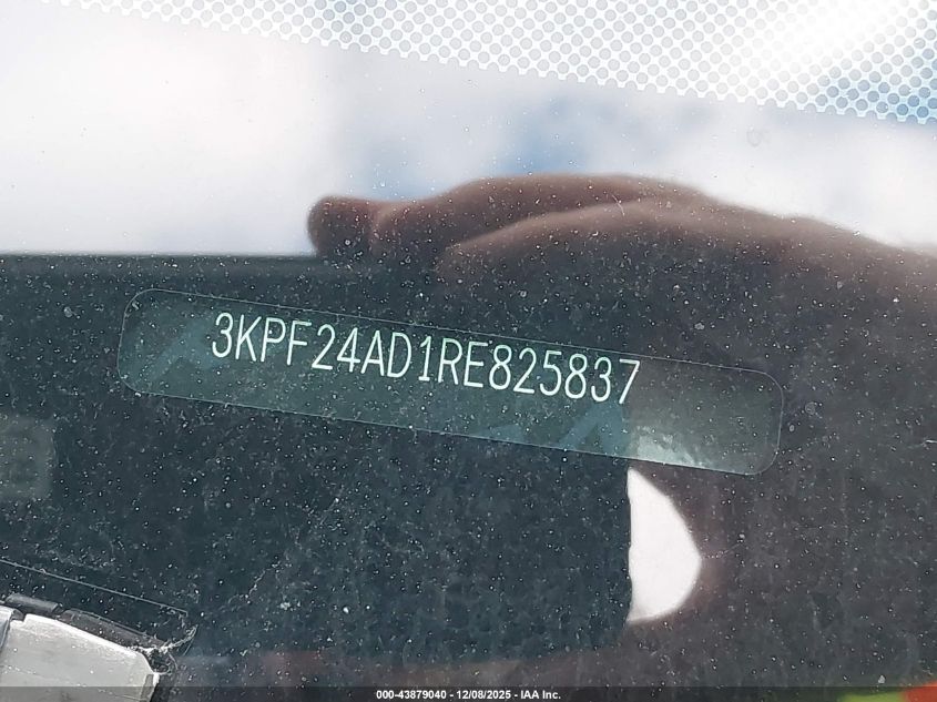 2024 Kia Forte Lxs VIN: 3KPF24AD1RE825837 Lot: 43879040