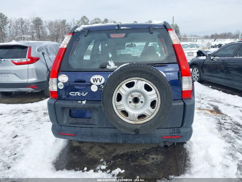 2006 Honda Cr-V Lx VIN: JHLRD685X6C006252 Lot: 43879159