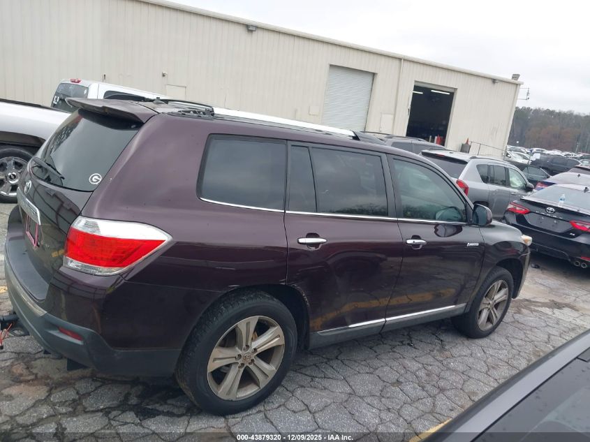 2013 Toyota Highlander Limited V6 VIN: 5TDYK3EH9DS090720 Lot: 43879320