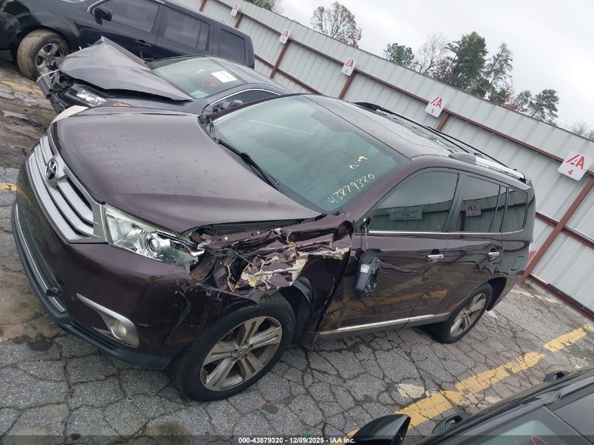 2013 Toyota Highlander Limited V6 VIN: 5TDYK3EH9DS090720 Lot: 43879320