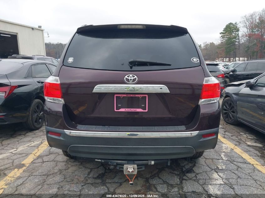 2013 Toyota Highlander Limited V6 VIN: 5TDYK3EH9DS090720 Lot: 43879320