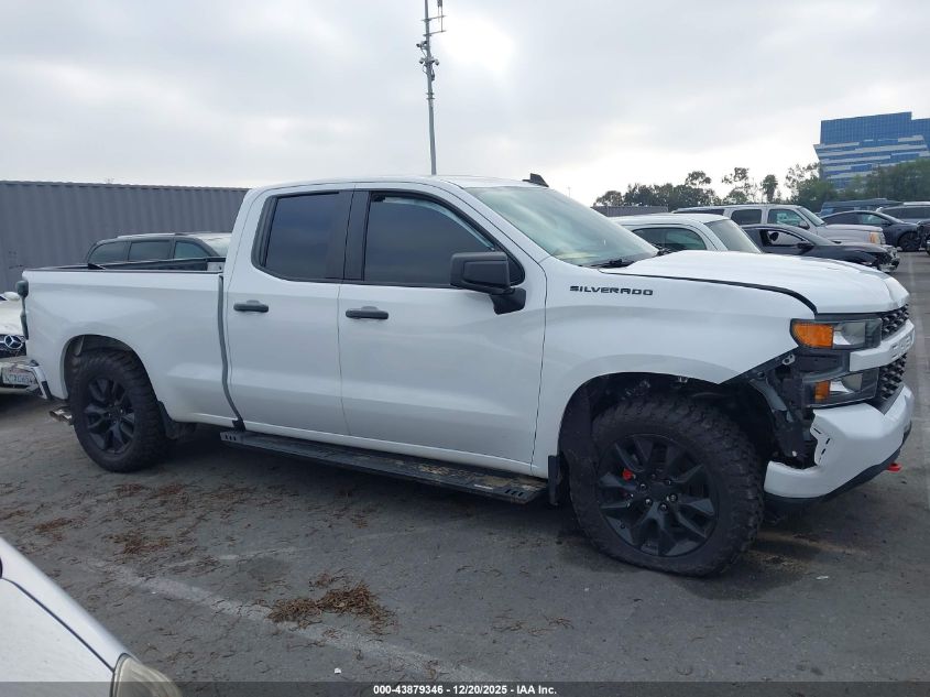 2021 Chevrolet Silverado 1500 2Wd Standard Bed Custom VIN: 1GCRWBEH5MZ142572 Lot: 43879346