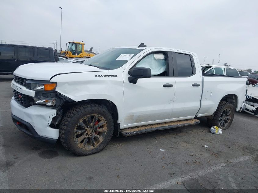 2021 Chevrolet Silverado 1500 2Wd Standard Bed Custom VIN: 1GCRWBEH5MZ142572 Lot: 43879346