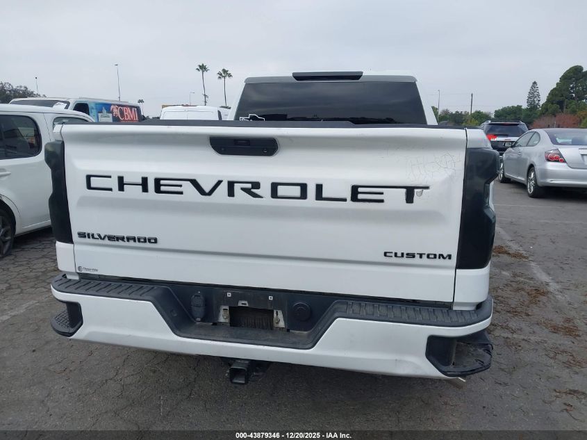 2021 Chevrolet Silverado 1500 2Wd Standard Bed Custom VIN: 1GCRWBEH5MZ142572 Lot: 43879346