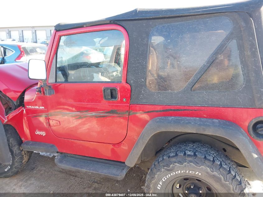 2001 Jeep Wrangler Se VIN: 1J4FA29P01P331327 Lot: 43879407