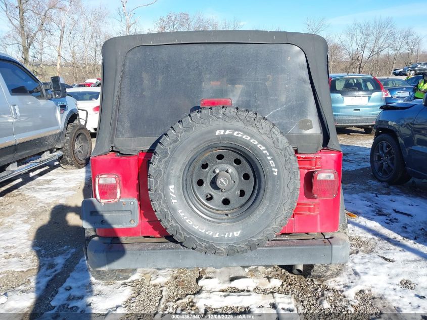 2001 Jeep Wrangler Se VIN: 1J4FA29P01P331327 Lot: 43879407