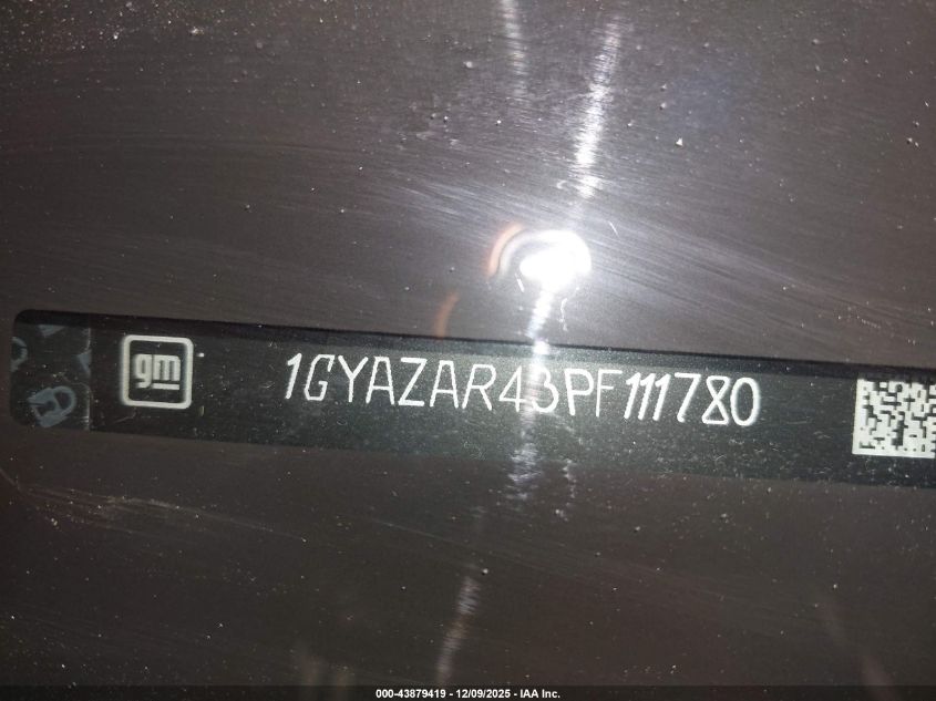 2023 Cadillac Xt4 Fwd Luxury VIN: 1GYAZAR43PF111780 Lot: 43879419