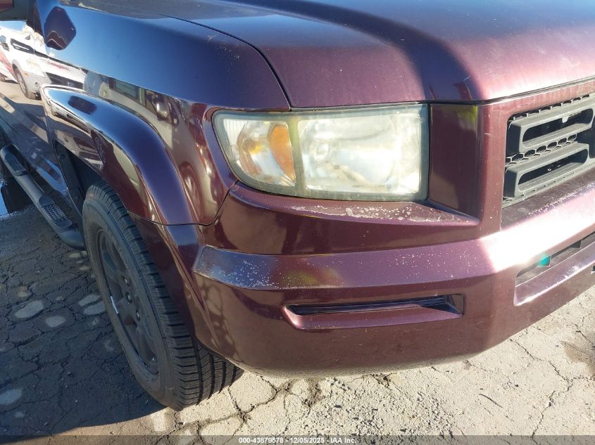 2007 Honda Ridgeline Rtl VIN: 2HJYK16517H544885 Lot: 43879578