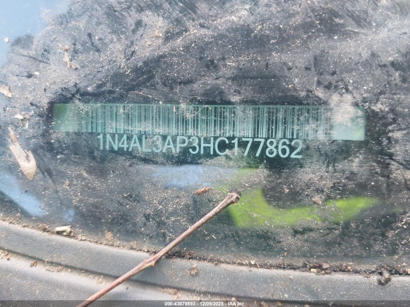 2017 Nissan Altima 2.5 Sv VIN: 1N4AL3AP3HC177862 Lot: 43879593