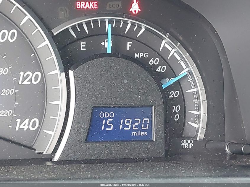 2012 Toyota Camry Xle VIN: 4T4BF1FK0CR190676 Lot: 43879680