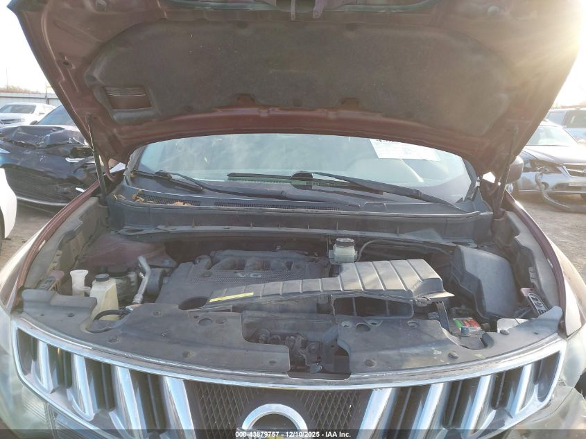 2009 Nissan Murano Sl VIN: JN8AZ18U59W001425 Lot: 43879757