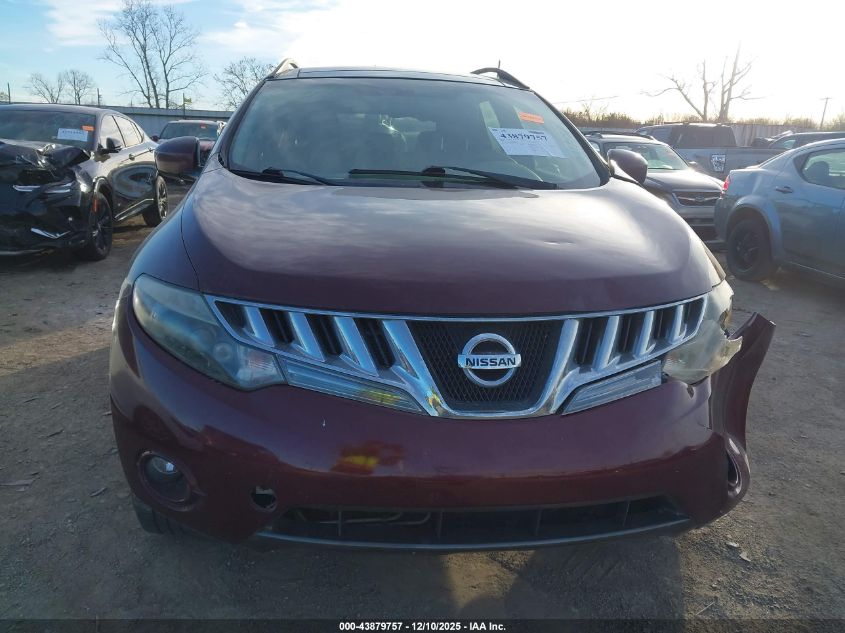 2009 Nissan Murano Sl VIN: JN8AZ18U59W001425 Lot: 43879757