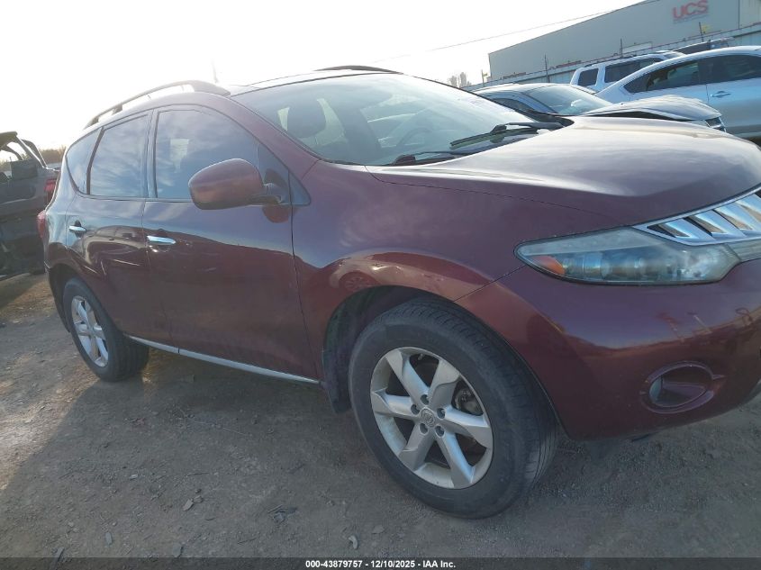 2009 Nissan Murano Sl VIN: JN8AZ18U59W001425 Lot: 43879757