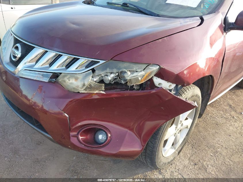 2009 Nissan Murano Sl VIN: JN8AZ18U59W001425 Lot: 43879757