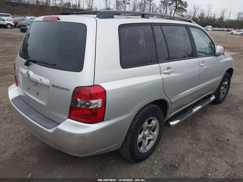 JTEGD21A650124167 2005 TOYOTA HIGHLANDER photo no. 4