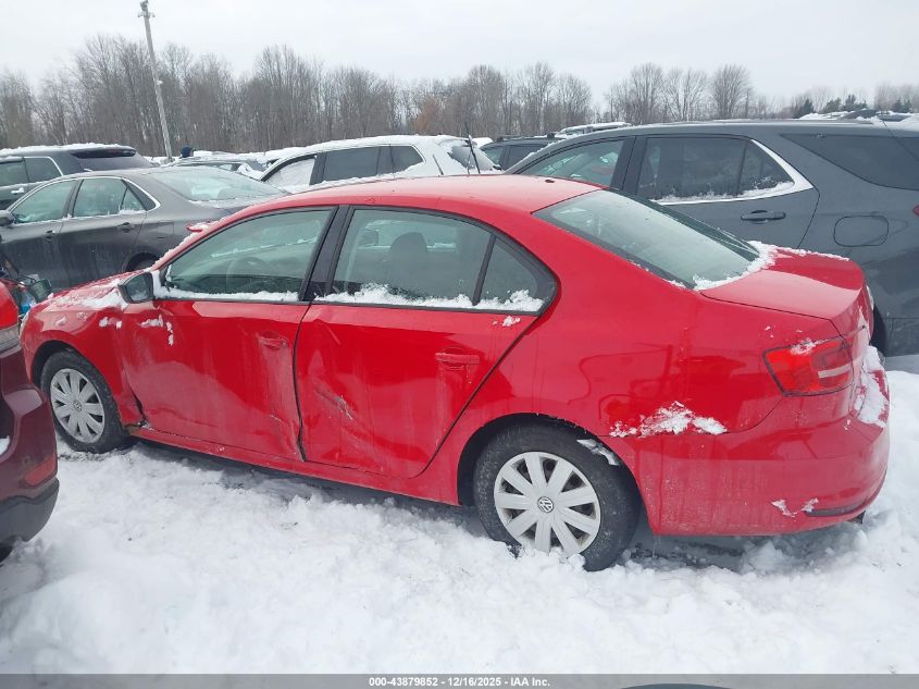 2015 Volkswagen Jetta 2.0L S VIN: 3VW2K7AJ2FM422227 Lot: 43879852