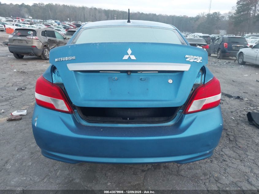 2019 Mitsubishi Mirage G4 Es VIN: ML32F3FJ6KHF02062 Lot: 43879906