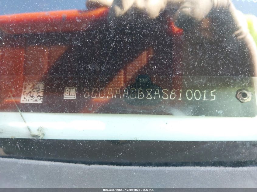 2010 Chevrolet Hhr Panel Ls VIN: 3GCAAADB8AS610015 Lot: 43879965