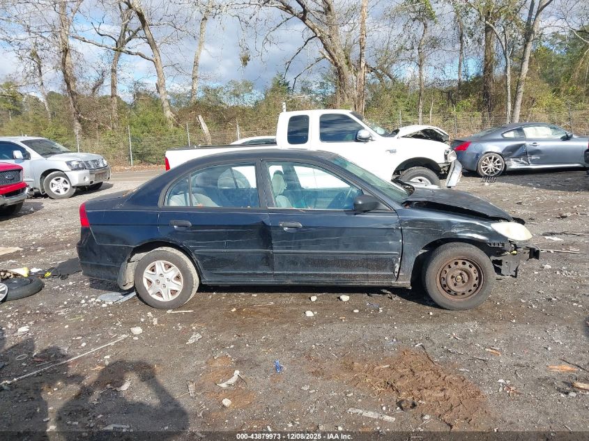 2005 Honda Civic Vp VIN: 1HGES16315L025343 Lot: 43879973