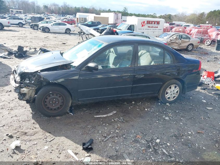 2005 Honda Civic Vp VIN: 1HGES16315L025343 Lot: 43879973