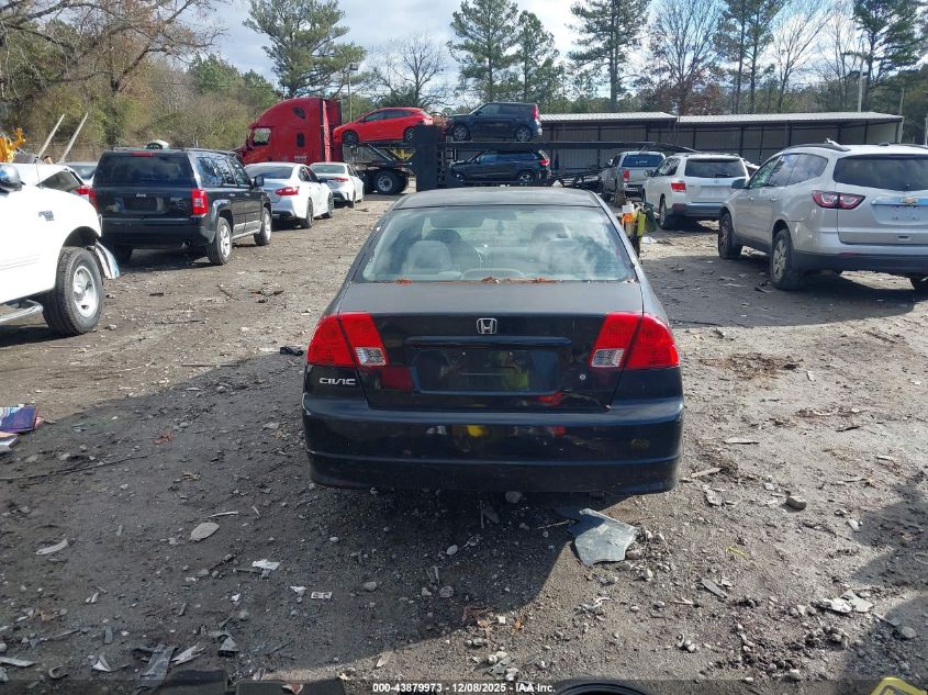 2005 Honda Civic Vp VIN: 1HGES16315L025343 Lot: 43879973