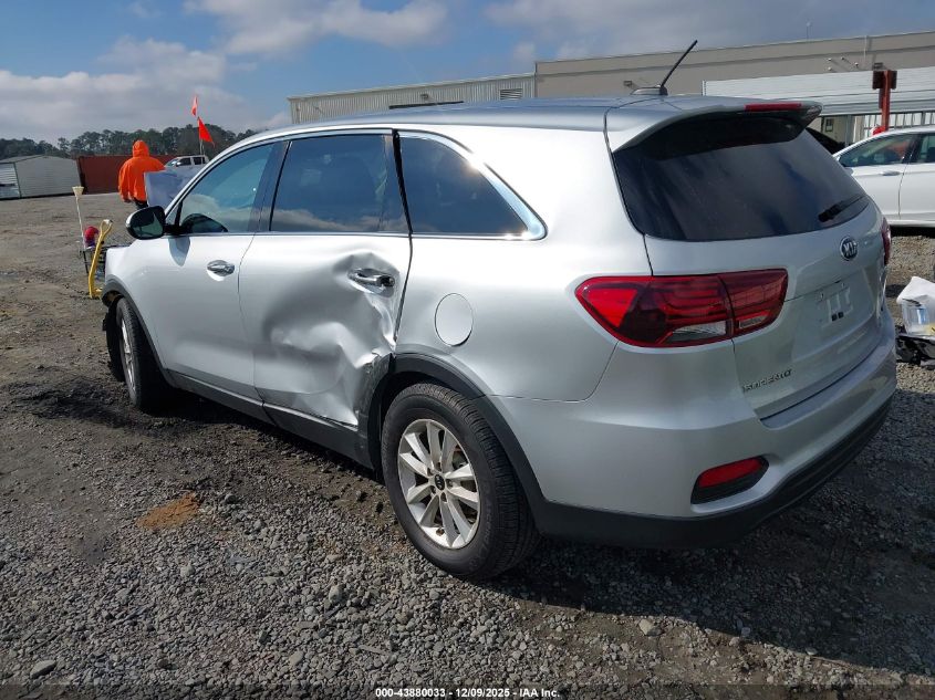 2020 Kia Sorento 3.3L Lx VIN: 5XYPG4A53LG615359 Lot: 43880033