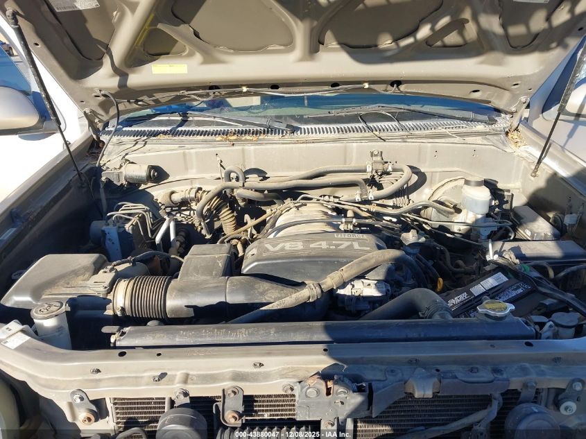 2001 Toyota Sequoia Sr5 V8 VIN: 5TDZT34A21S009719 Lot: 43880047