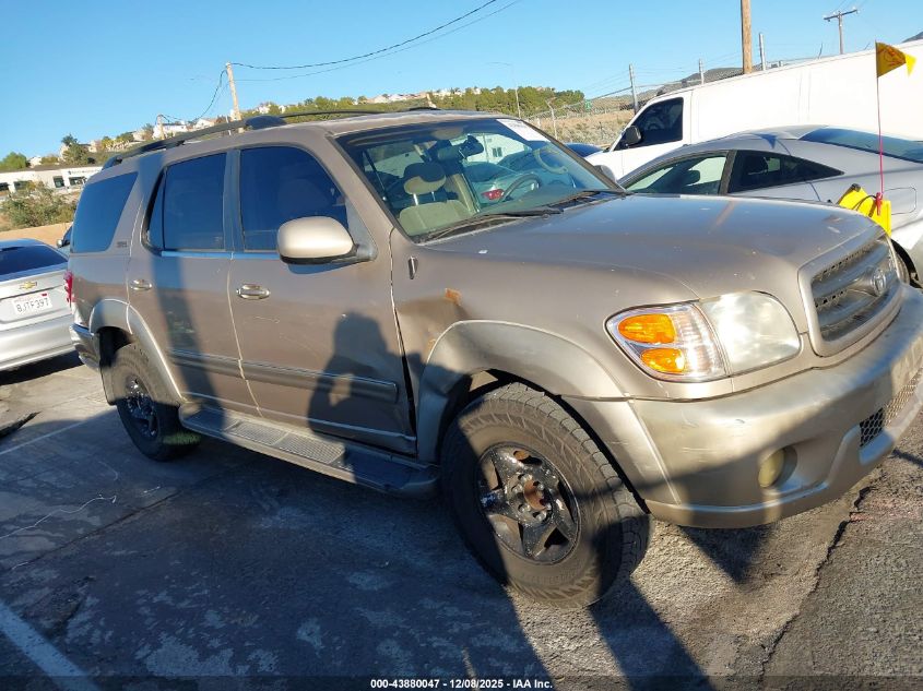 2001 Toyota Sequoia Sr5 V8 VIN: 5TDZT34A21S009719 Lot: 43880047