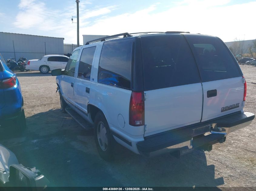 1999 Chevrolet Tahoe Ls VIN: 1GNEK13R8XJ325832 Lot: 43880136