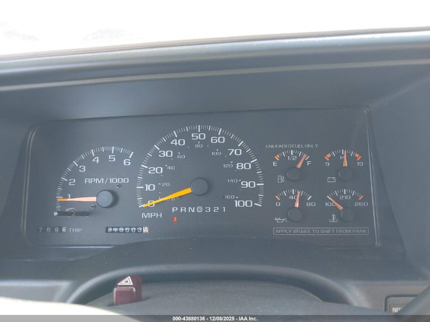 1999 Chevrolet Tahoe Ls VIN: 1GNEK13R8XJ325832 Lot: 43880136